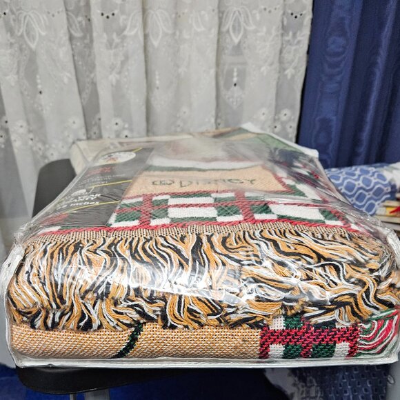 Mickey & Co. "SAINT MICK" Triple Layer Jacquard Woven Fringe Throw 47 x 68 in. - Picture 3 of 15